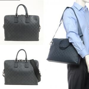 💎✨Authentic✨💎Louis Vuitton Damier Infini Porte Documents Jour Noir